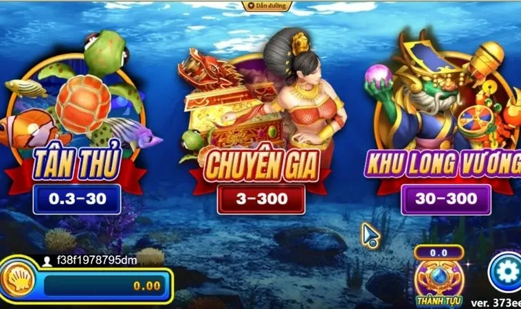 Các phòng chơi trong game Bắn Cá Rồng Tại Crown88