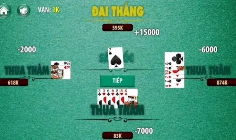 Giao diện chơi Sâm Lốc Nhà Cái Crown88